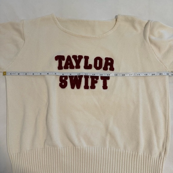 Taylor Swift Red Varsity Knit Sweater - Picture 3 of 6